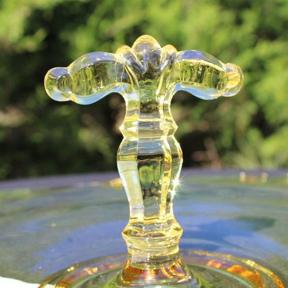 Depression Glass Serving Tray - Picture 5 of 5